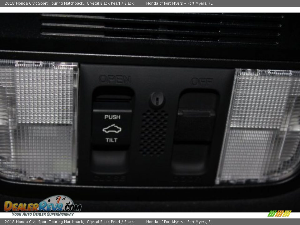 2018 Honda Civic Sport Touring Hatchback Crystal Black Pearl / Black Photo #22