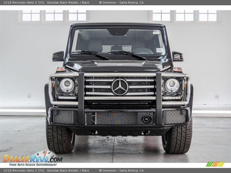 2018 Mercedes-Benz G 550 Obsidian Black Metallic / Black Photo #2