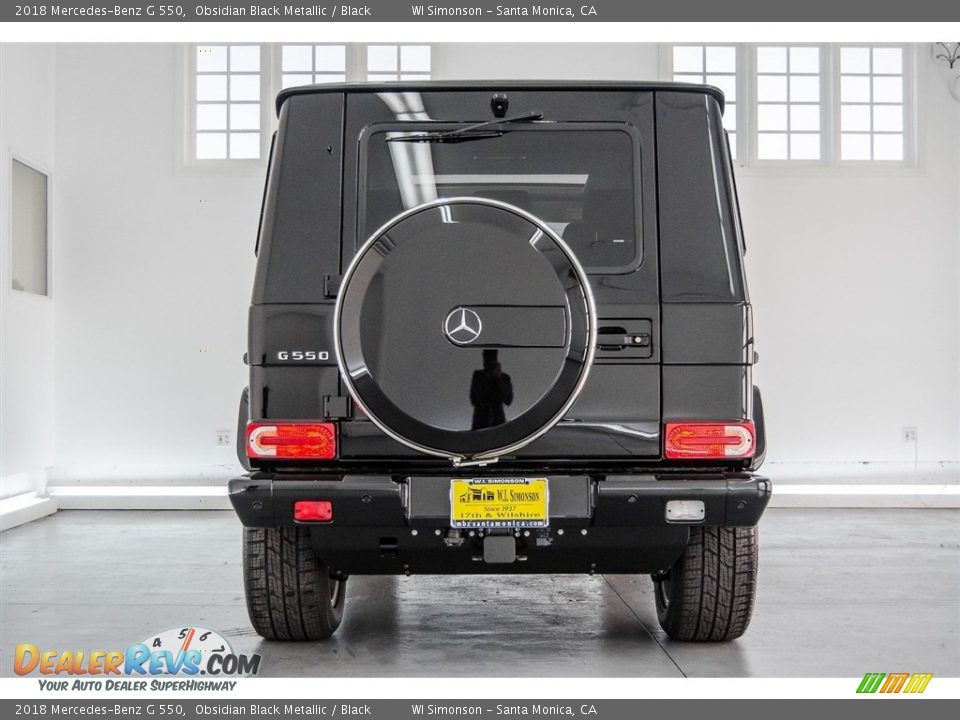 2018 Mercedes-Benz G 550 Obsidian Black Metallic / Black Photo #3