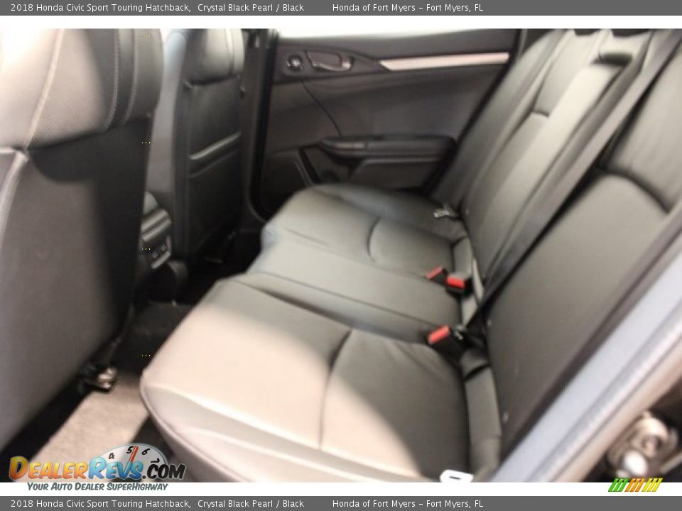 2018 Honda Civic Sport Touring Hatchback Crystal Black Pearl / Black Photo #25