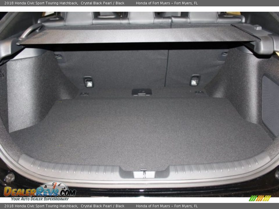 2018 Honda Civic Sport Touring Hatchback Crystal Black Pearl / Black Photo #26