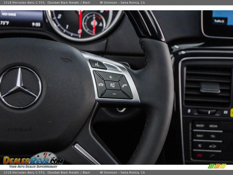 2018 Mercedes-Benz G 550 Obsidian Black Metallic / Black Photo #18