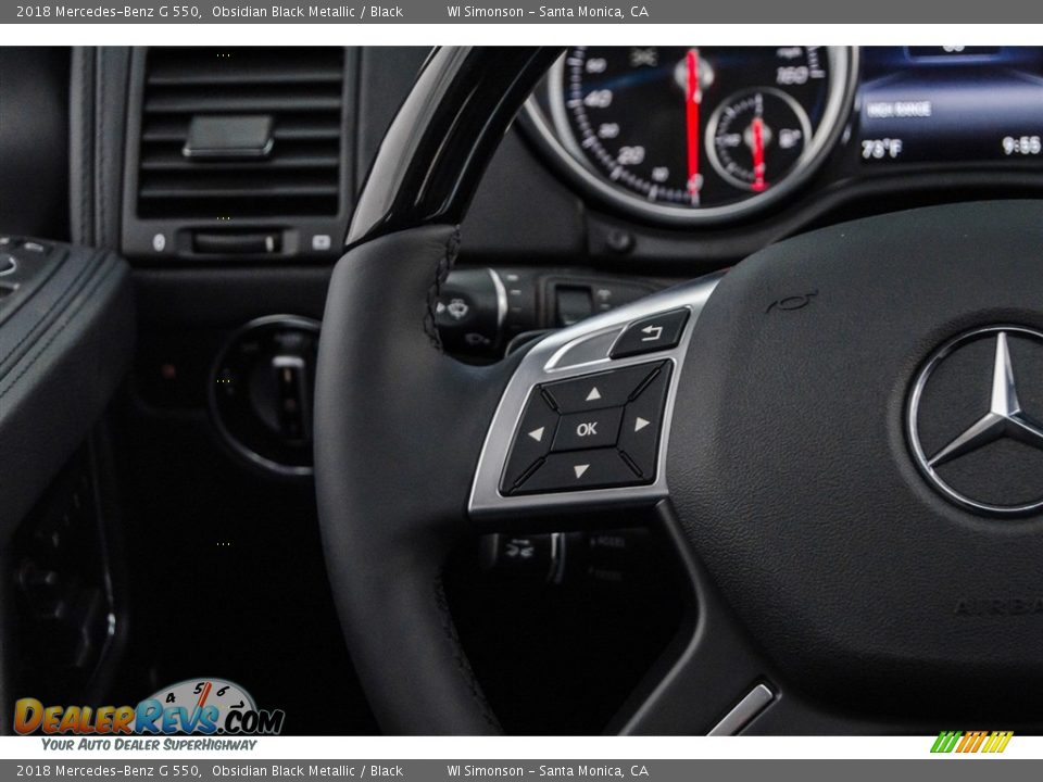 2018 Mercedes-Benz G 550 Obsidian Black Metallic / Black Photo #19