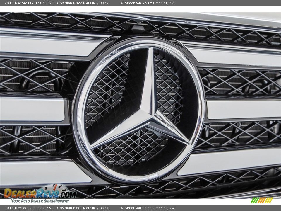 2018 Mercedes-Benz G 550 Obsidian Black Metallic / Black Photo #34