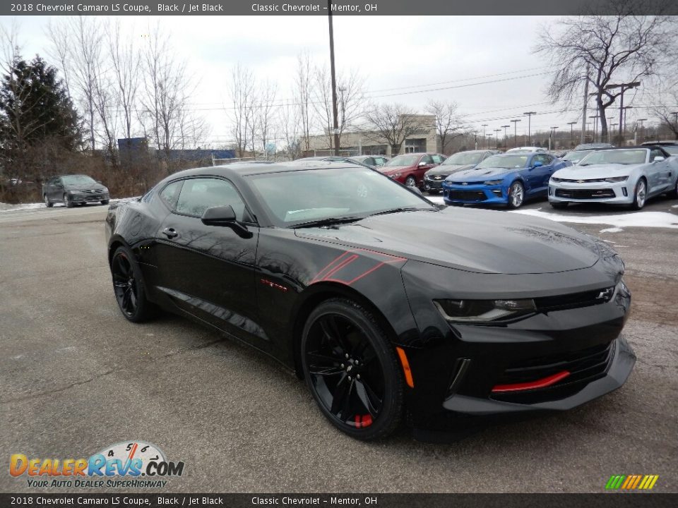 2018 Chevrolet Camaro LS Coupe Black / Jet Black Photo #3