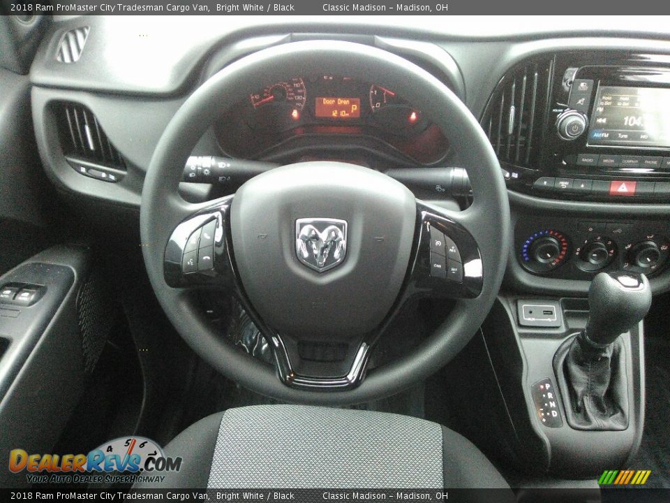 2018 Ram ProMaster City Tradesman Cargo Van Bright White / Black Photo #8