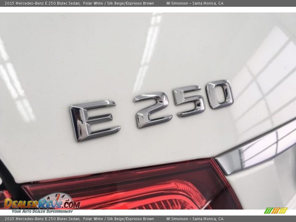 2015 Mercedes-Benz E 250 Blutec Sedan Polar White / Silk Beige/Espresso Brown Photo #7