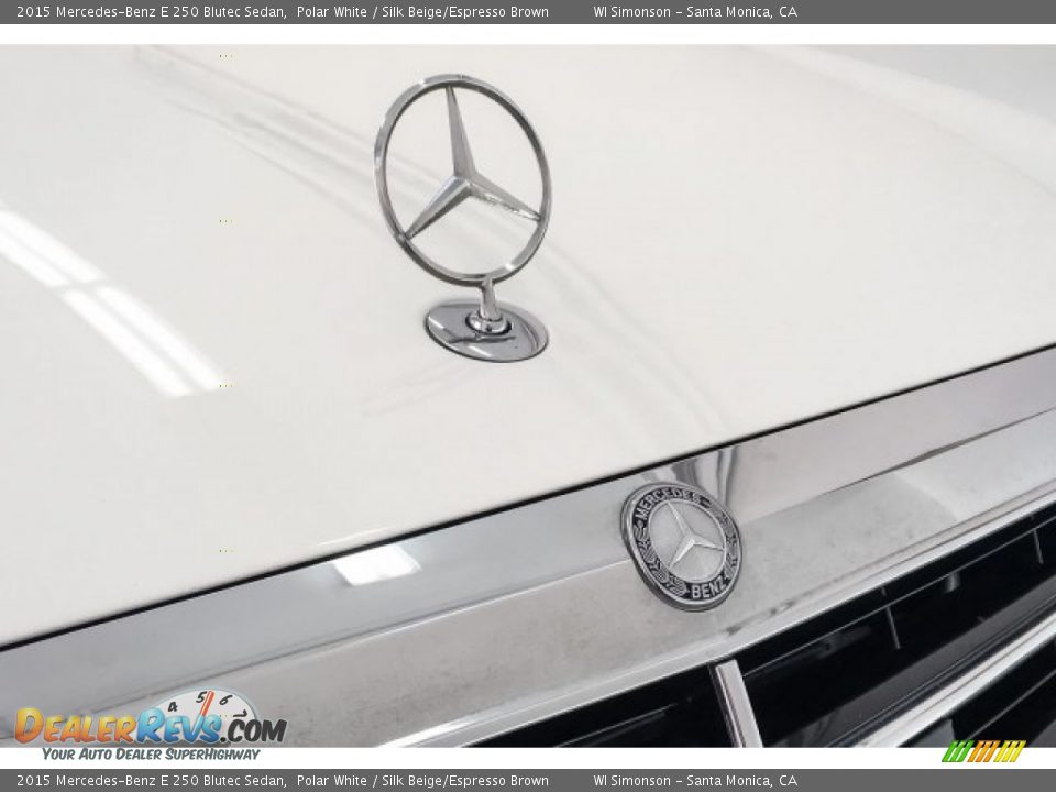 2015 Mercedes-Benz E 250 Blutec Sedan Polar White / Silk Beige/Espresso Brown Photo #31