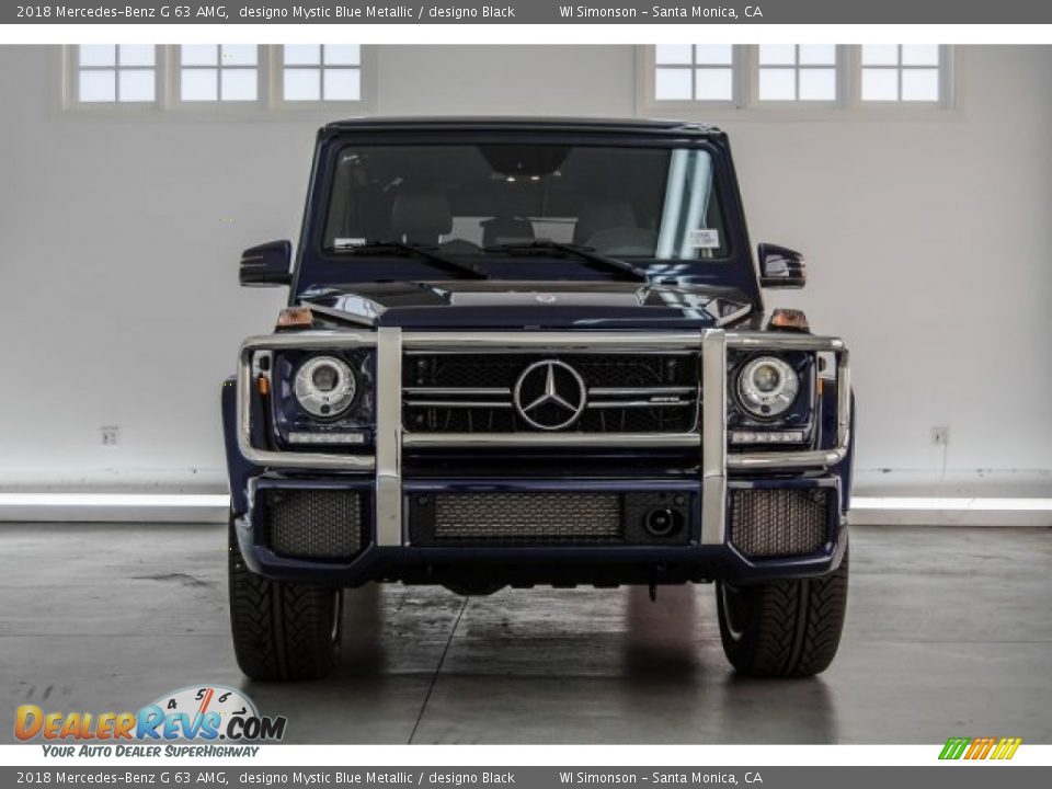 2018 Mercedes-Benz G 63 AMG designo Mystic Blue Metallic / designo Black Photo #2