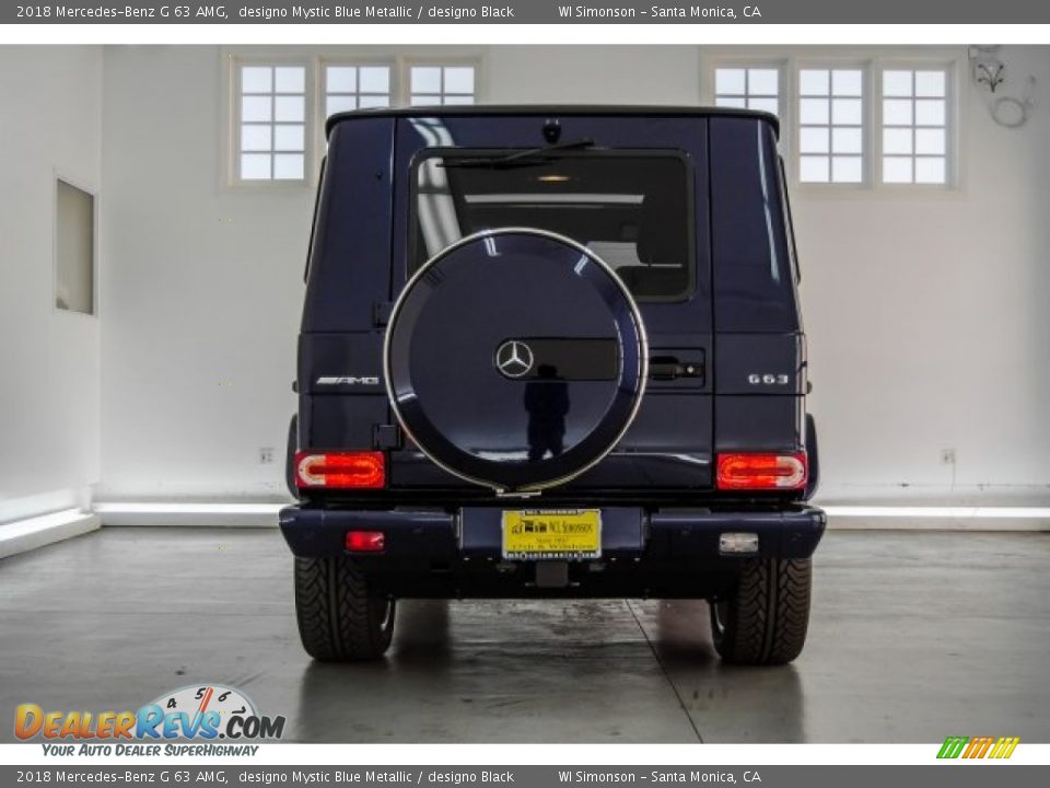 2018 Mercedes-Benz G 63 AMG designo Mystic Blue Metallic / designo Black Photo #3