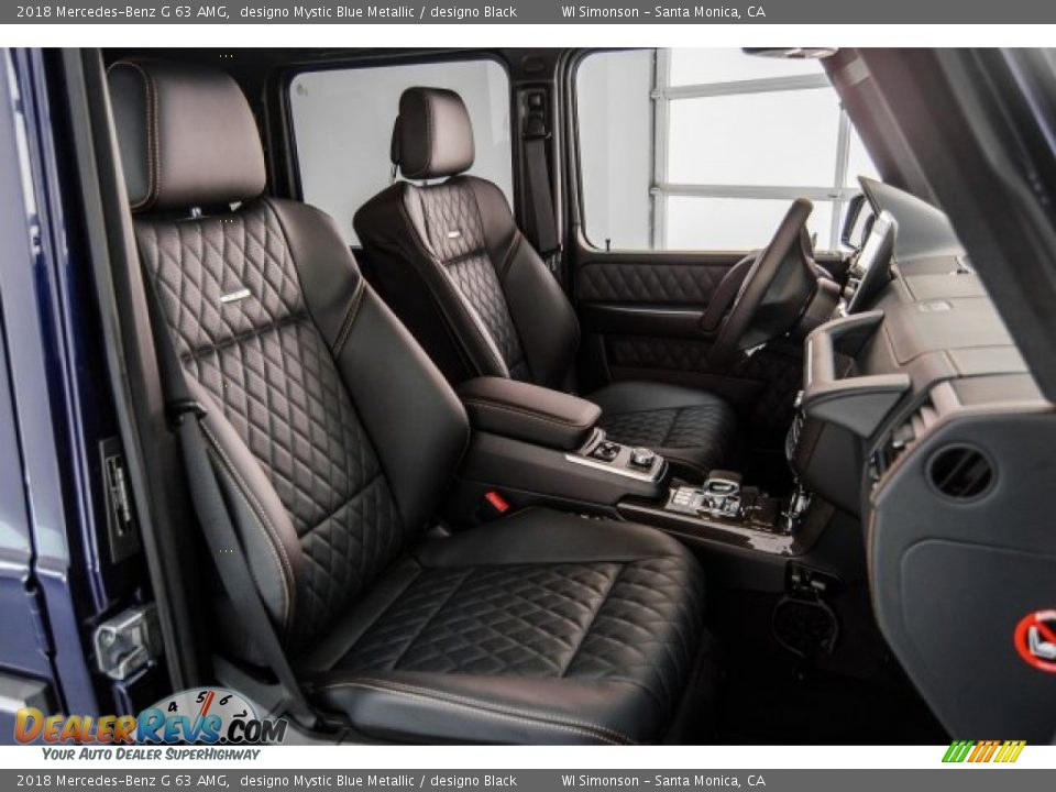 2018 Mercedes-Benz G 63 AMG designo Mystic Blue Metallic / designo Black Photo #6