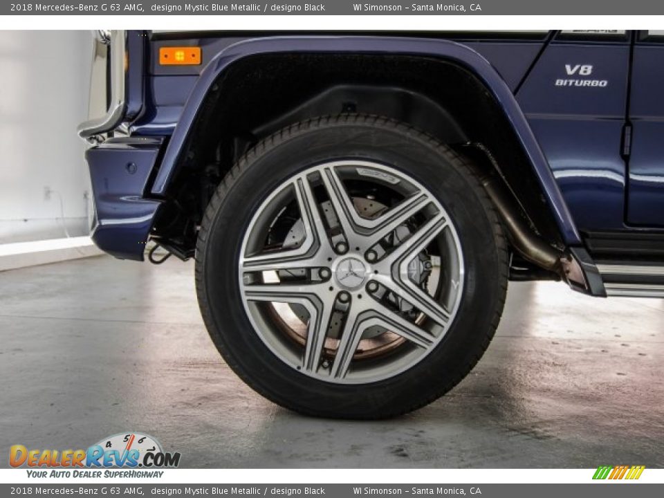 2018 Mercedes-Benz G 63 AMG designo Mystic Blue Metallic / designo Black Photo #8