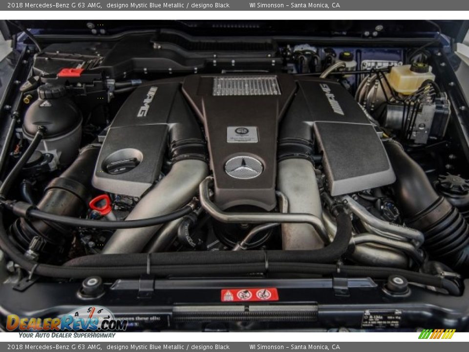 2018 Mercedes-Benz G 63 AMG designo Mystic Blue Metallic / designo Black Photo #9