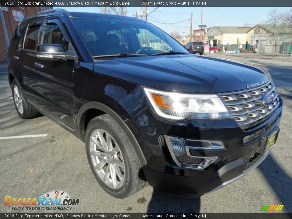 2016 Ford Explorer Limited 4WD Shadow Black / Medium Light Camel Photo #3