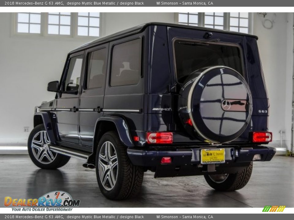 2018 Mercedes-Benz G 63 AMG designo Mystic Blue Metallic / designo Black Photo #10