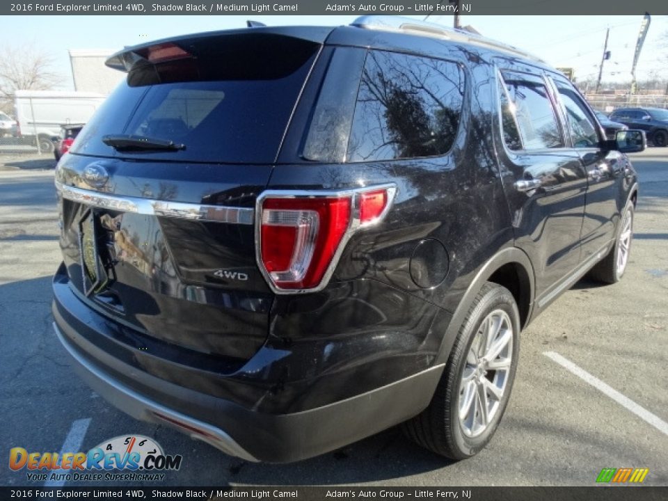 2016 Ford Explorer Limited 4WD Shadow Black / Medium Light Camel Photo #5