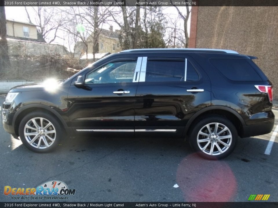 2016 Ford Explorer Limited 4WD Shadow Black / Medium Light Camel Photo #8