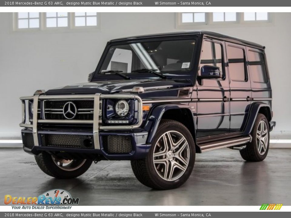 2018 Mercedes-Benz G 63 AMG designo Mystic Blue Metallic / designo Black Photo #18