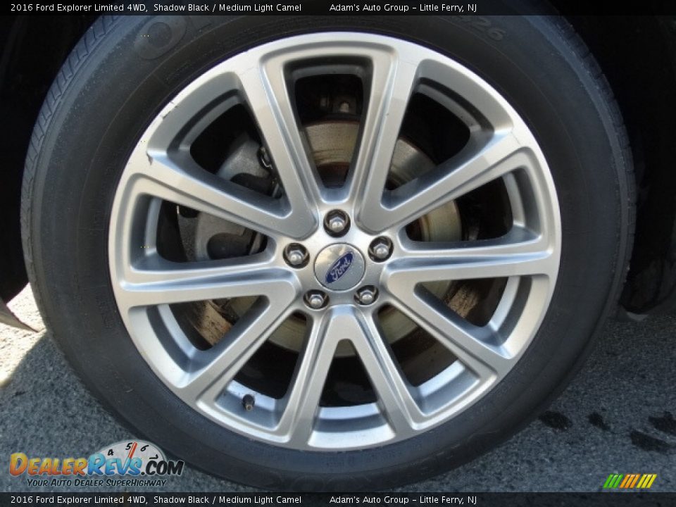 2016 Ford Explorer Limited 4WD Shadow Black / Medium Light Camel Photo #11