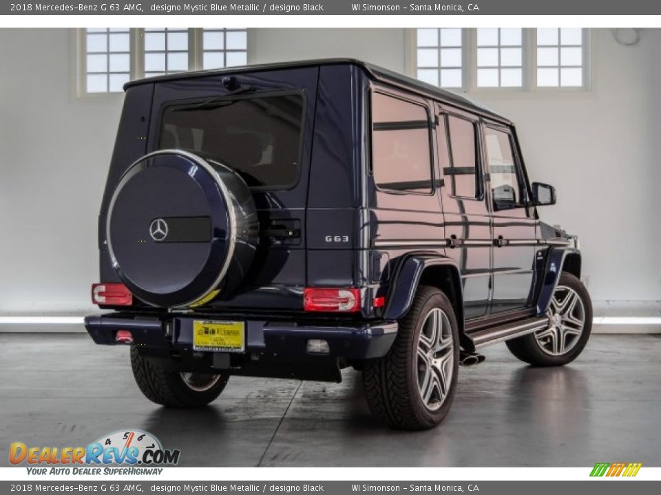 2018 Mercedes-Benz G 63 AMG designo Mystic Blue Metallic / designo Black Photo #21
