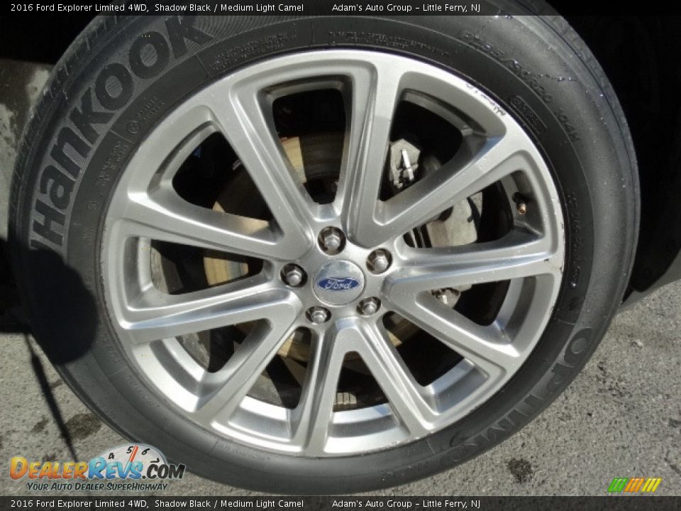 2016 Ford Explorer Limited 4WD Shadow Black / Medium Light Camel Photo #14