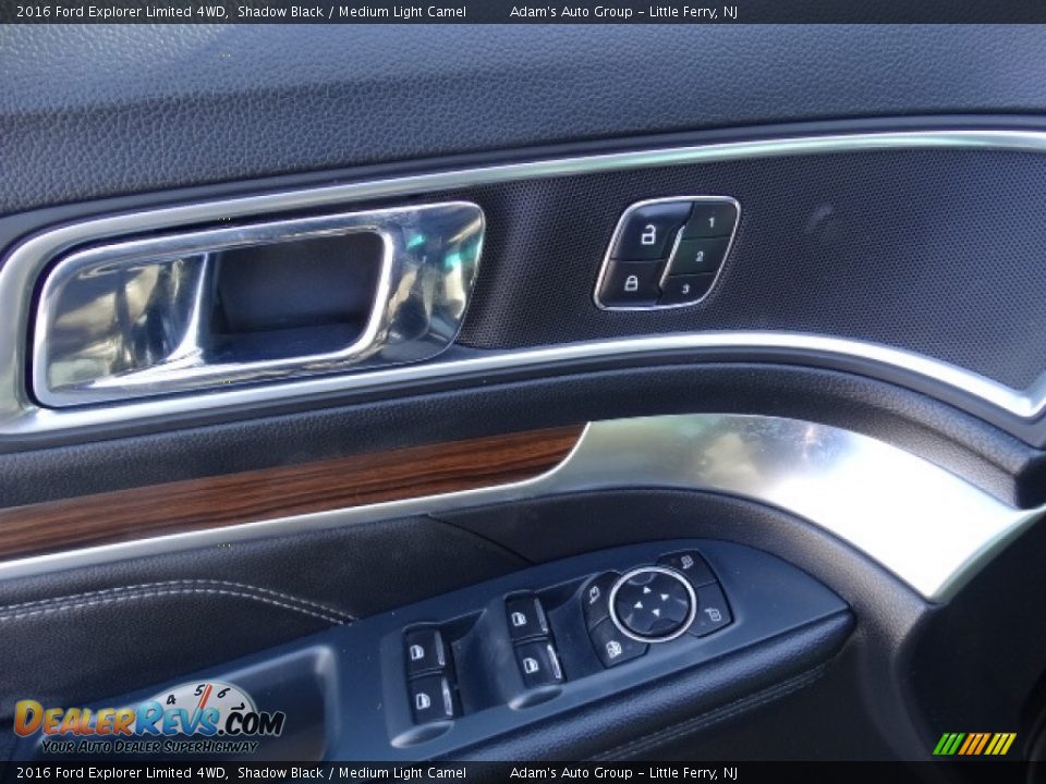 2016 Ford Explorer Limited 4WD Shadow Black / Medium Light Camel Photo #15