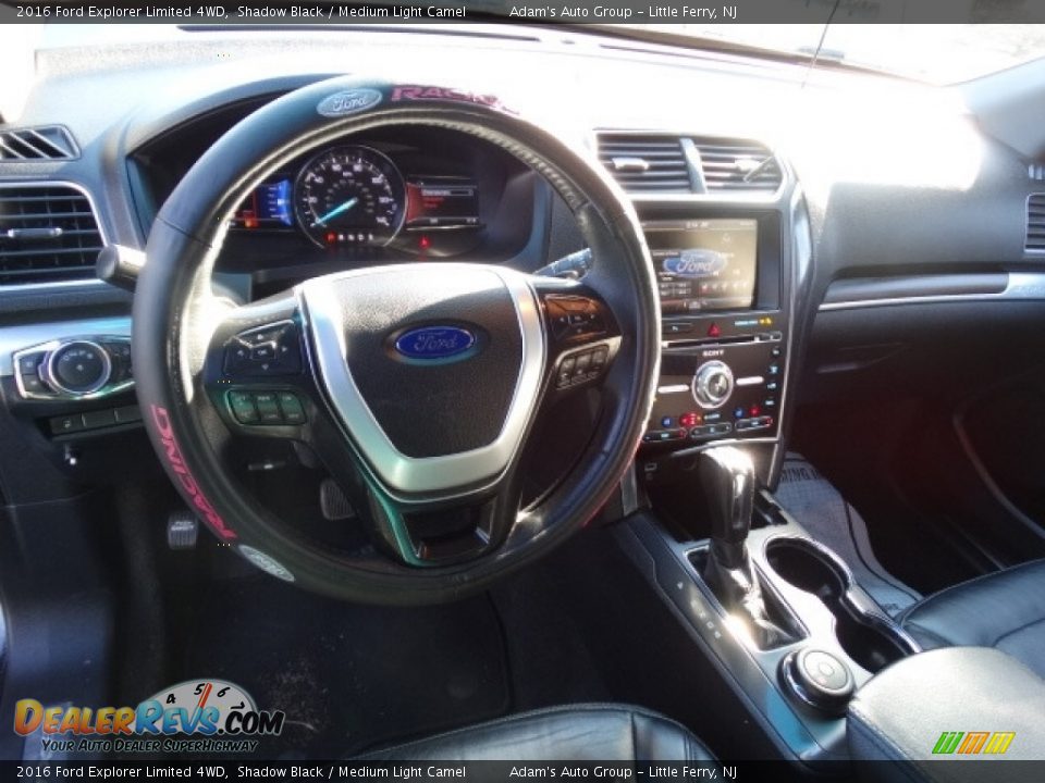 2016 Ford Explorer Limited 4WD Shadow Black / Medium Light Camel Photo #21