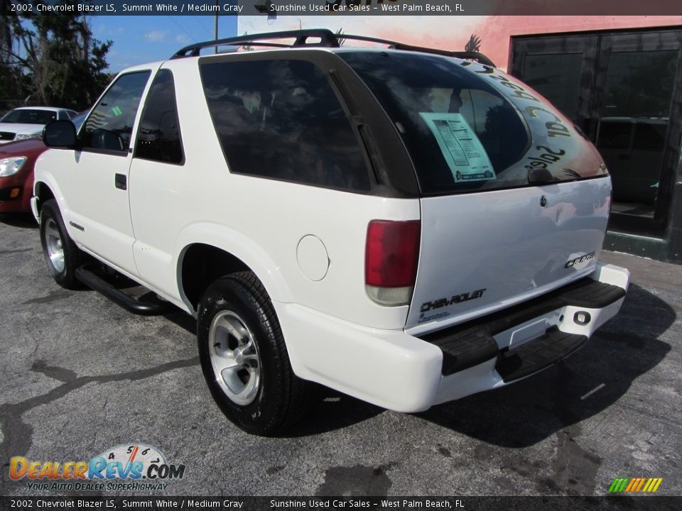 2002 Chevrolet Blazer LS Summit White / Medium Gray Photo #8