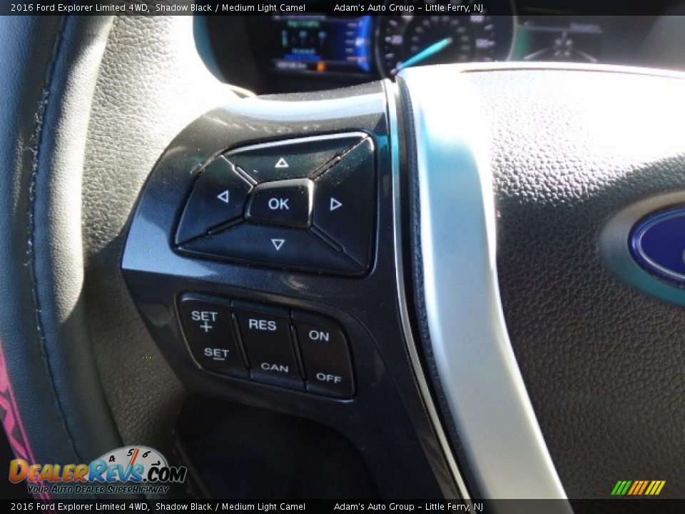 2016 Ford Explorer Limited 4WD Shadow Black / Medium Light Camel Photo #24