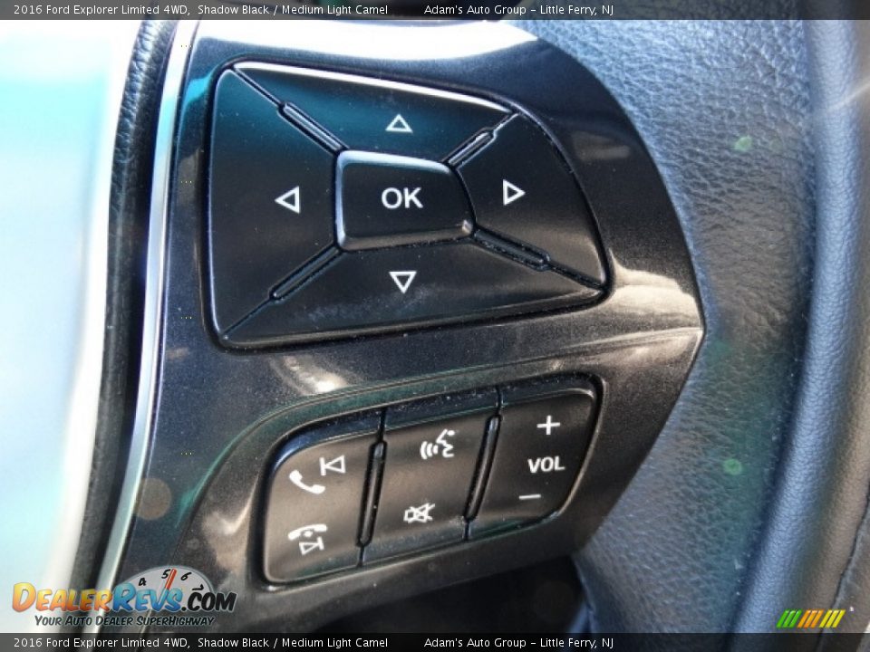 2016 Ford Explorer Limited 4WD Shadow Black / Medium Light Camel Photo #30