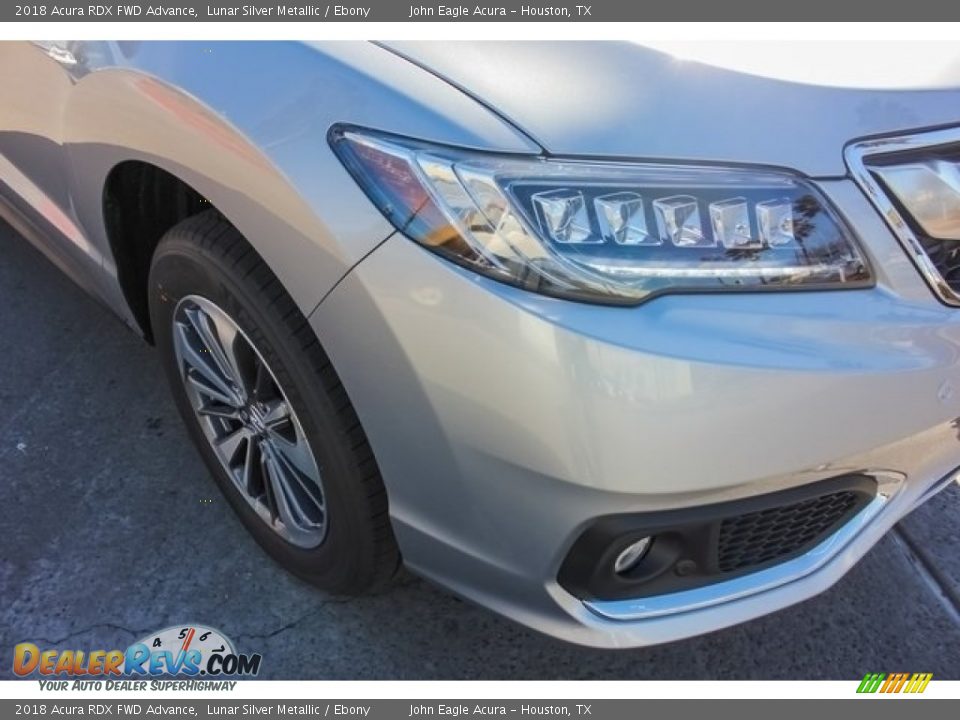 2018 Acura RDX FWD Advance Lunar Silver Metallic / Ebony Photo #10