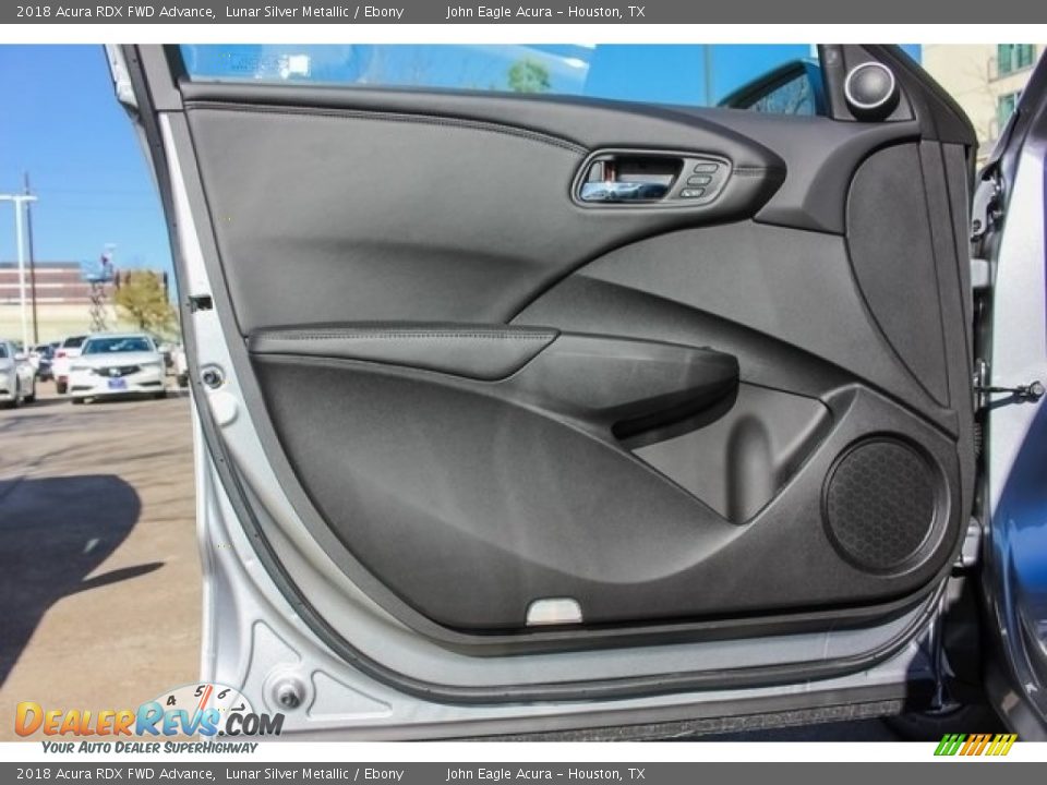 2018 Acura RDX FWD Advance Lunar Silver Metallic / Ebony Photo #12