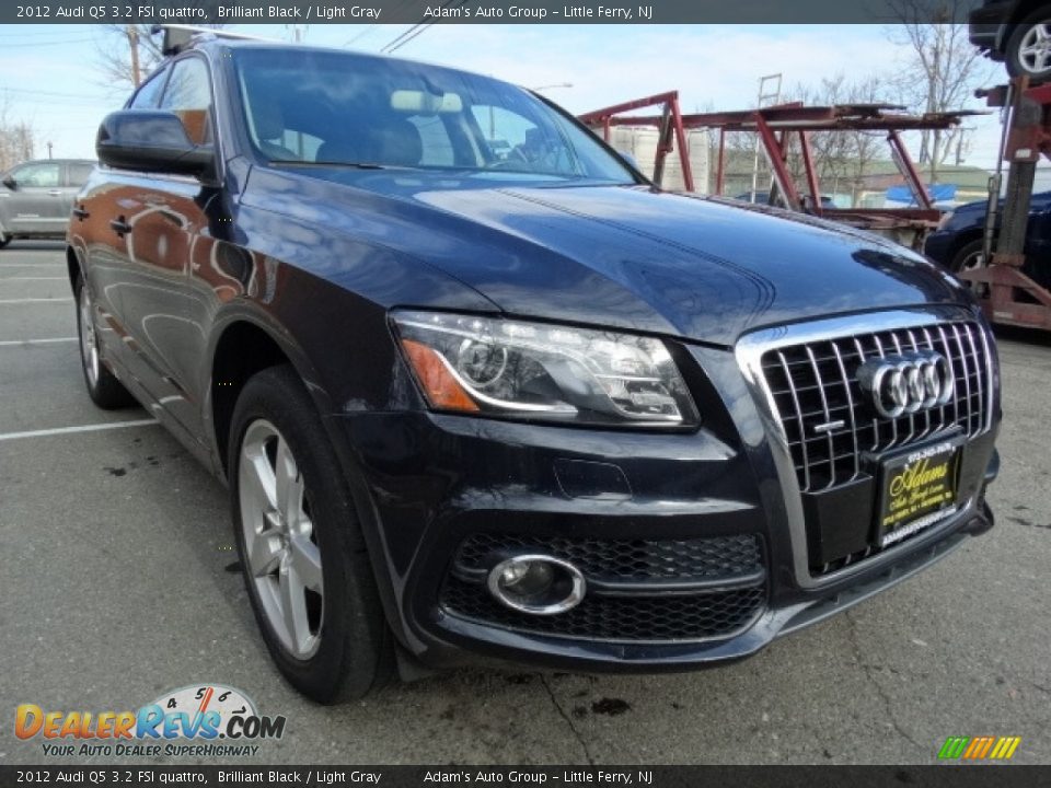 2012 Audi Q5 3.2 FSI quattro Brilliant Black / Light Gray Photo #3