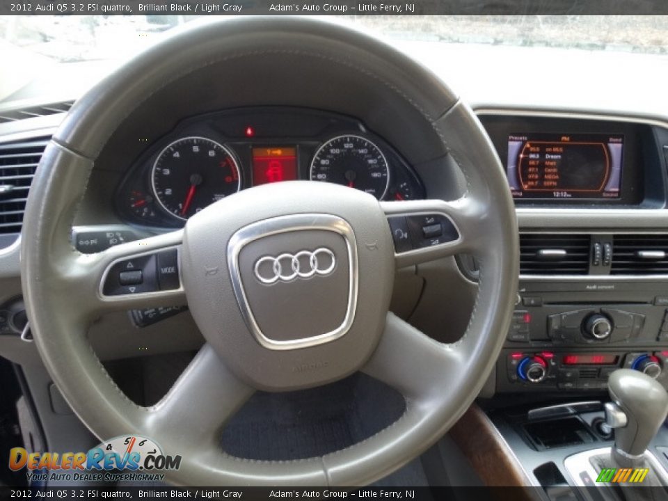 2012 Audi Q5 3.2 FSI quattro Brilliant Black / Light Gray Photo #19