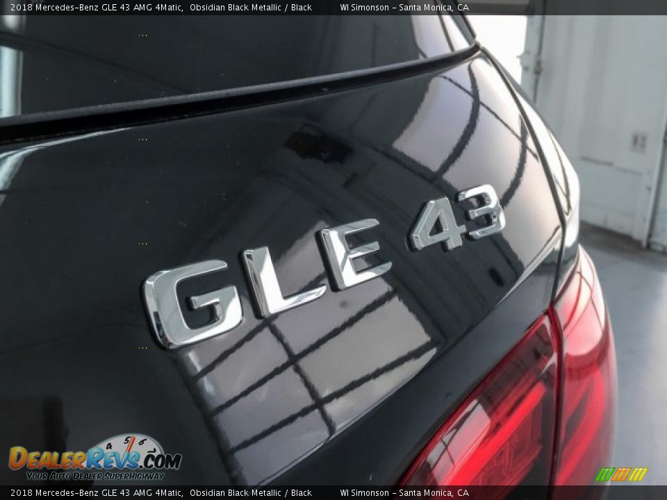 2018 Mercedes-Benz GLE 43 AMG 4Matic Obsidian Black Metallic / Black Photo #7