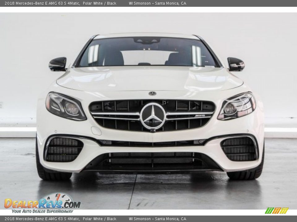 2018 Mercedes-Benz E AMG 63 S 4Matic Polar White / Black Photo #2