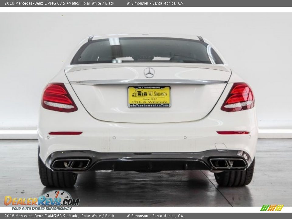 2018 Mercedes-Benz E AMG 63 S 4Matic Polar White / Black Photo #3