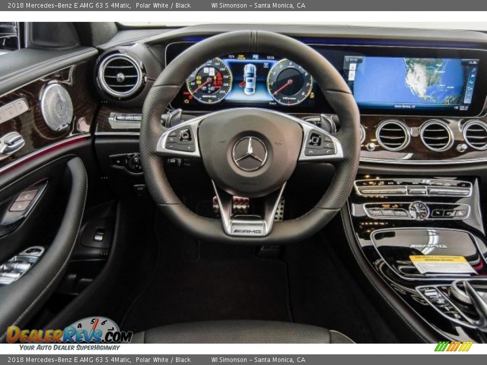 2018 Mercedes-Benz E AMG 63 S 4Matic Polar White / Black Photo #4