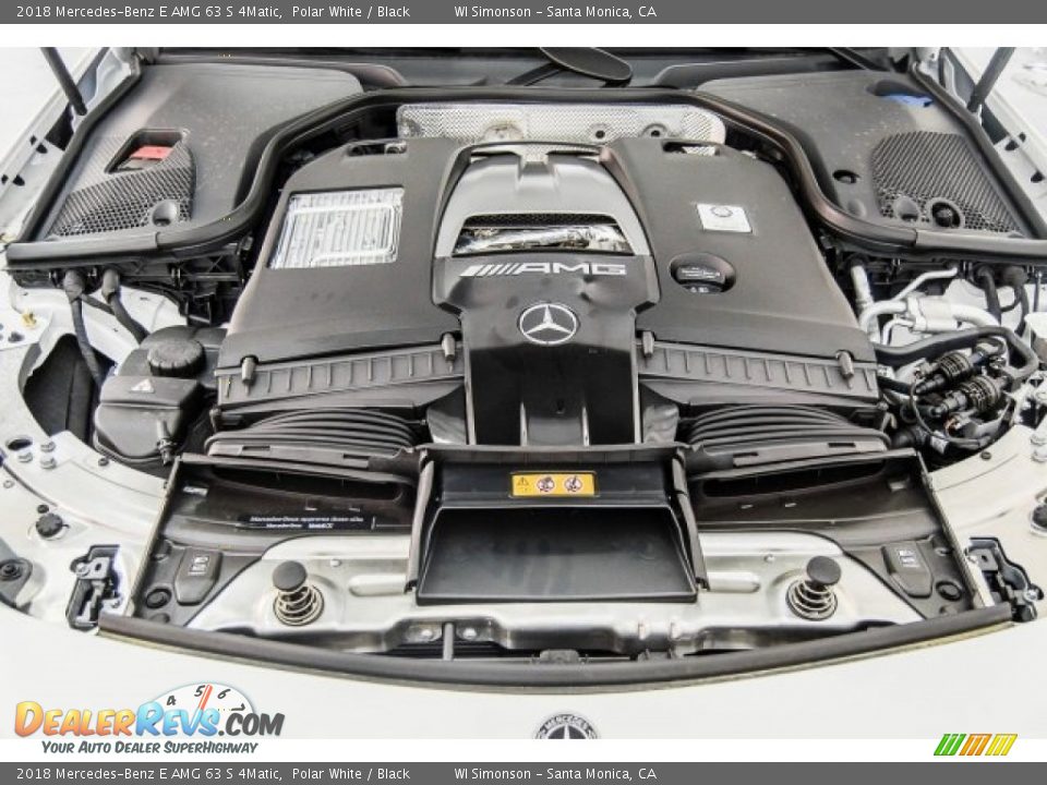 2018 Mercedes-Benz E AMG 63 S 4Matic Polar White / Black Photo #7