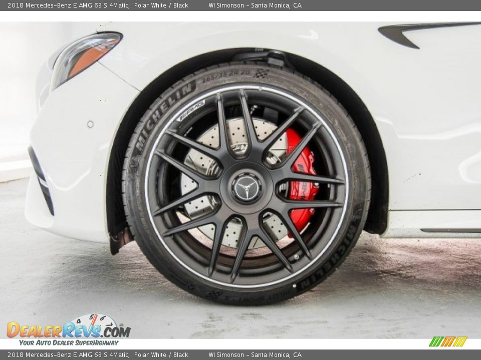 2018 Mercedes-Benz E AMG 63 S 4Matic Polar White / Black Photo #8