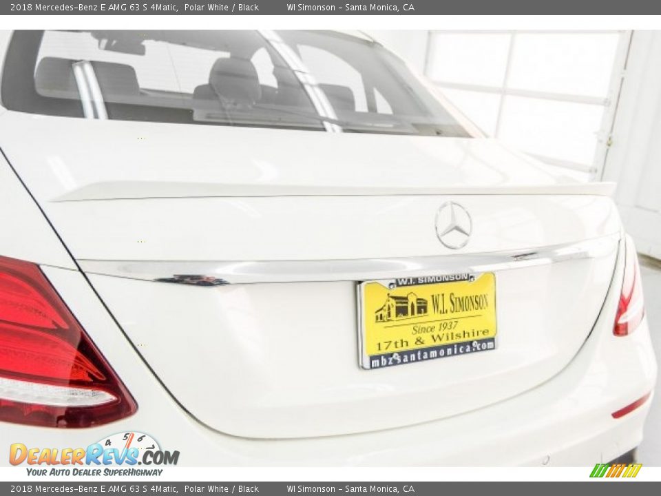 2018 Mercedes-Benz E AMG 63 S 4Matic Polar White / Black Photo #9