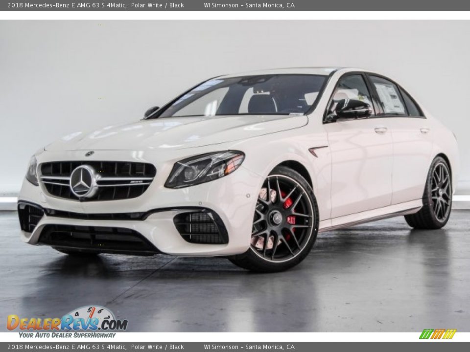 2018 Mercedes-Benz E AMG 63 S 4Matic Polar White / Black Photo #17