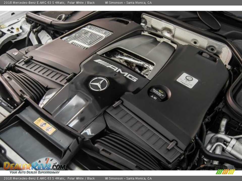 2018 Mercedes-Benz E AMG 63 S 4Matic Polar White / Black Photo #32