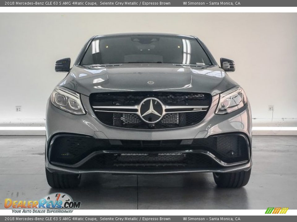 2018 Mercedes-Benz GLE 63 S AMG 4Matic Coupe Selenite Grey Metallic / Espresso Brown Photo #2