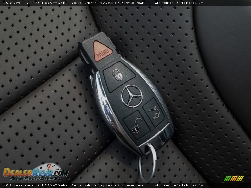 2018 Mercedes-Benz GLE 63 S AMG 4Matic Coupe Selenite Grey Metallic / Espresso Brown Photo #11