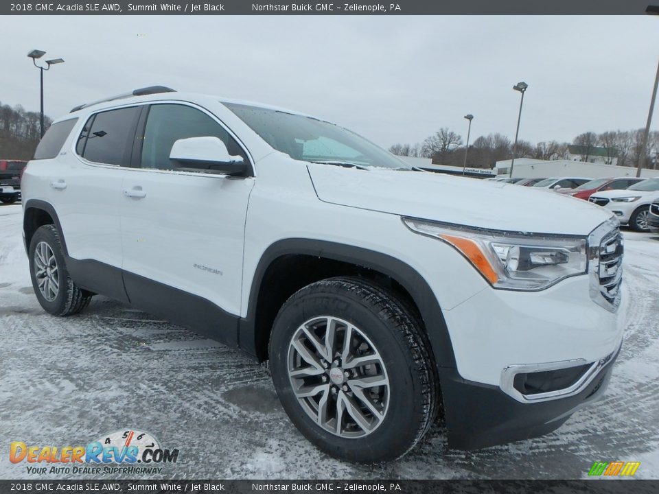 2018 GMC Acadia SLE AWD Summit White / Jet Black Photo #3