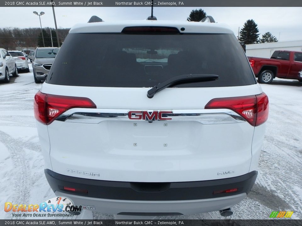2018 GMC Acadia SLE AWD Summit White / Jet Black Photo #6