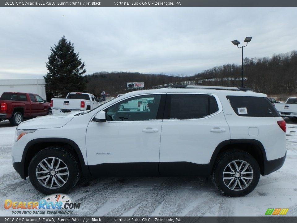 2018 GMC Acadia SLE AWD Summit White / Jet Black Photo #9