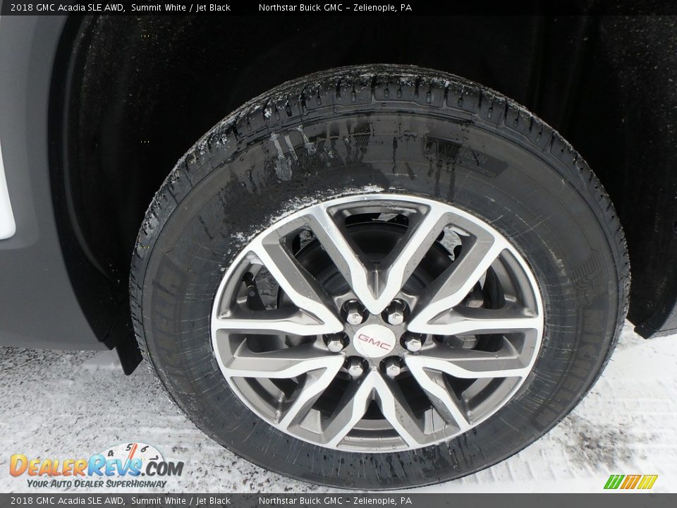2018 GMC Acadia SLE AWD Summit White / Jet Black Photo #10