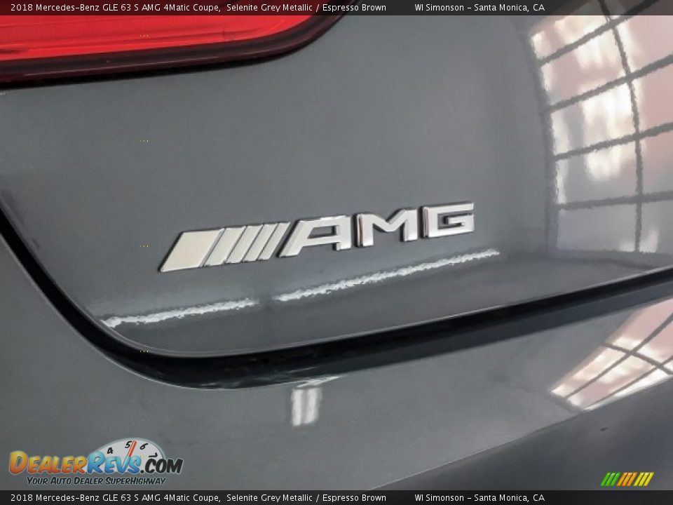 2018 Mercedes-Benz GLE 63 S AMG 4Matic Coupe Selenite Grey Metallic / Espresso Brown Photo #34